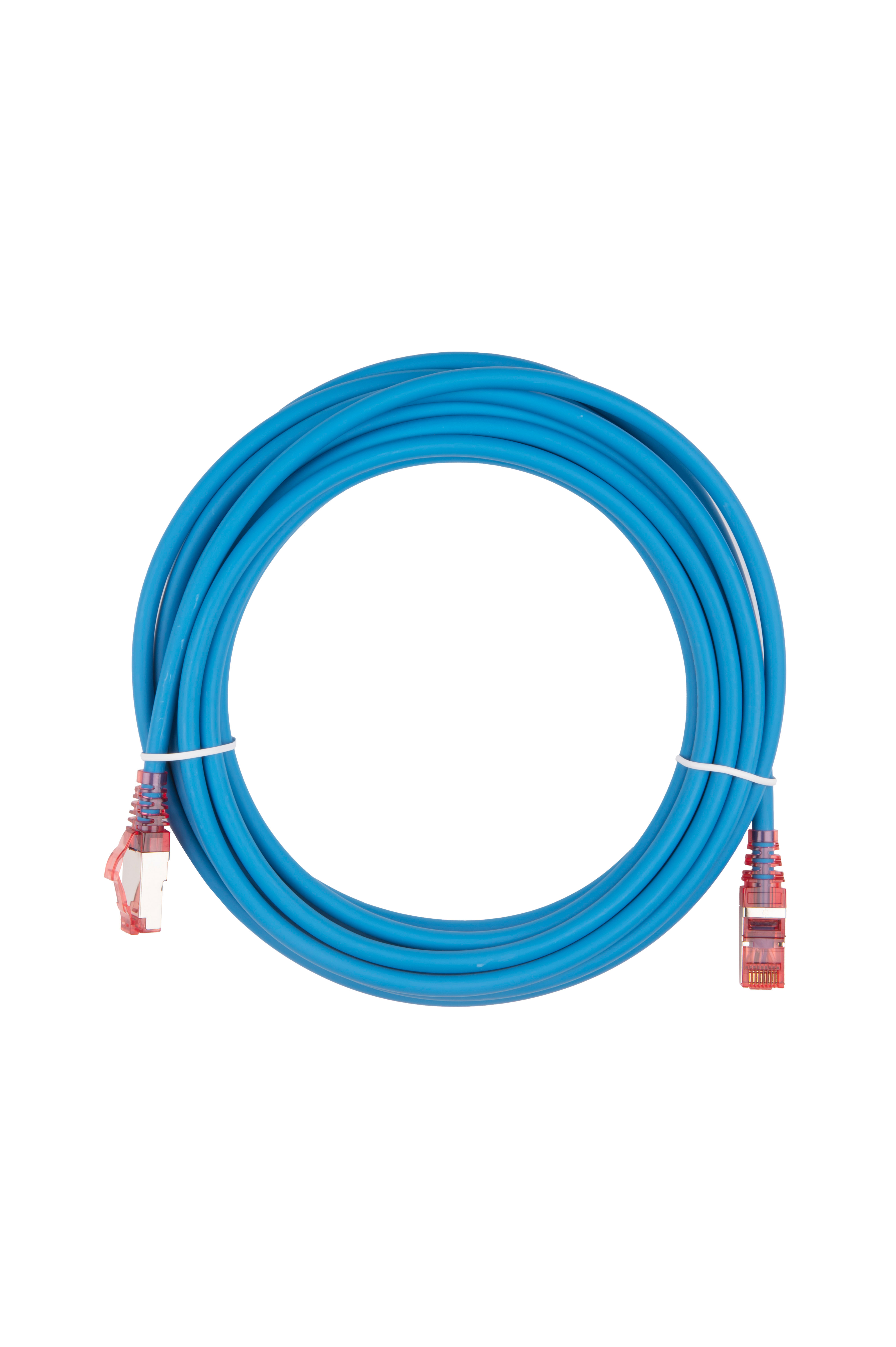 Hyperline PC-LPM-STP-RJ45-RJ45-C5e-5M-LSZH-BL Патч-корд F/UTP, экранированный, Cat.5е (100% Fluke Component Tested), LSZH, 5 м, синий — фото