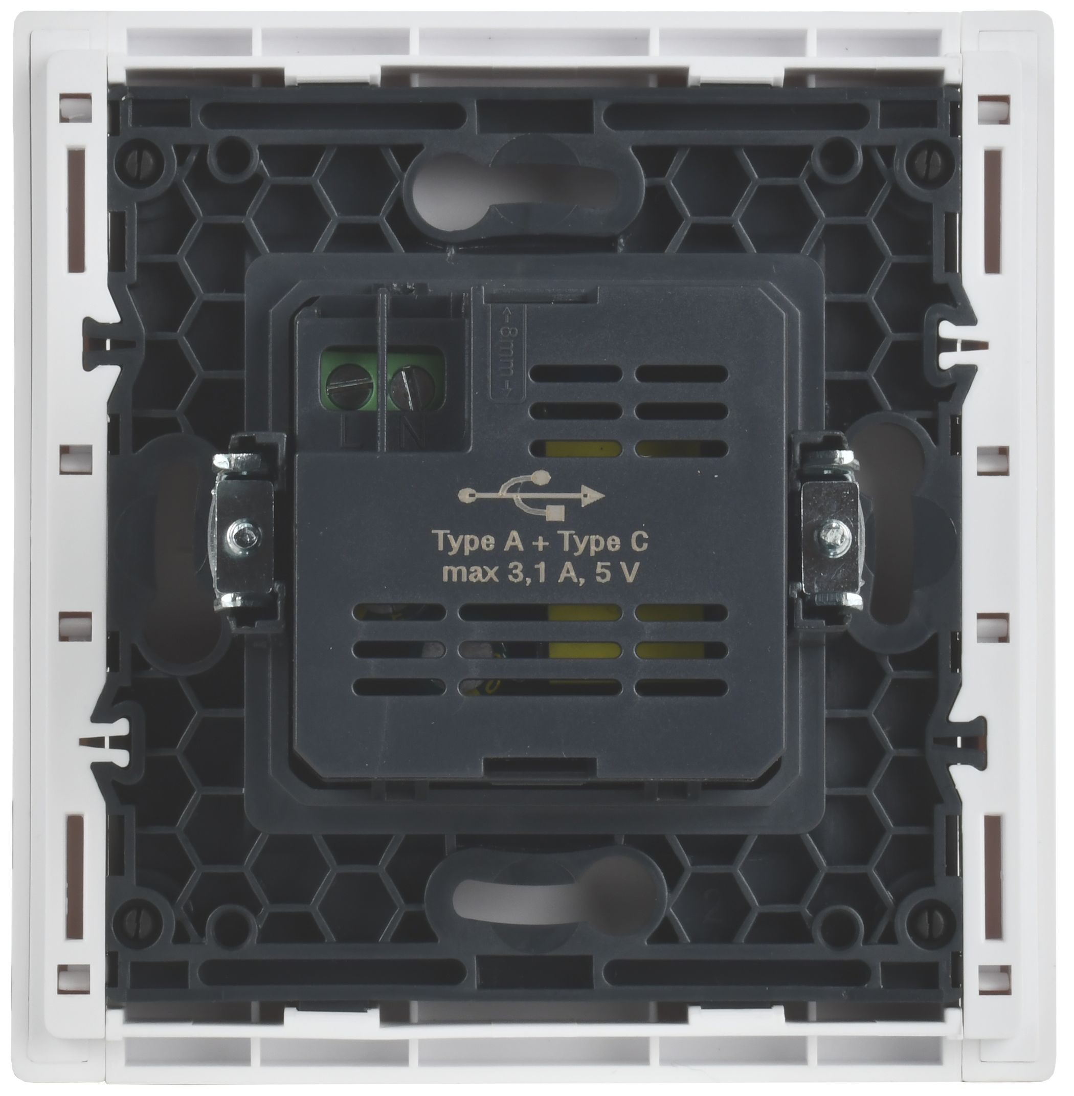 FORTE&PIANO Розетка USB A+C 3,1А FP250 белый IEK — фото