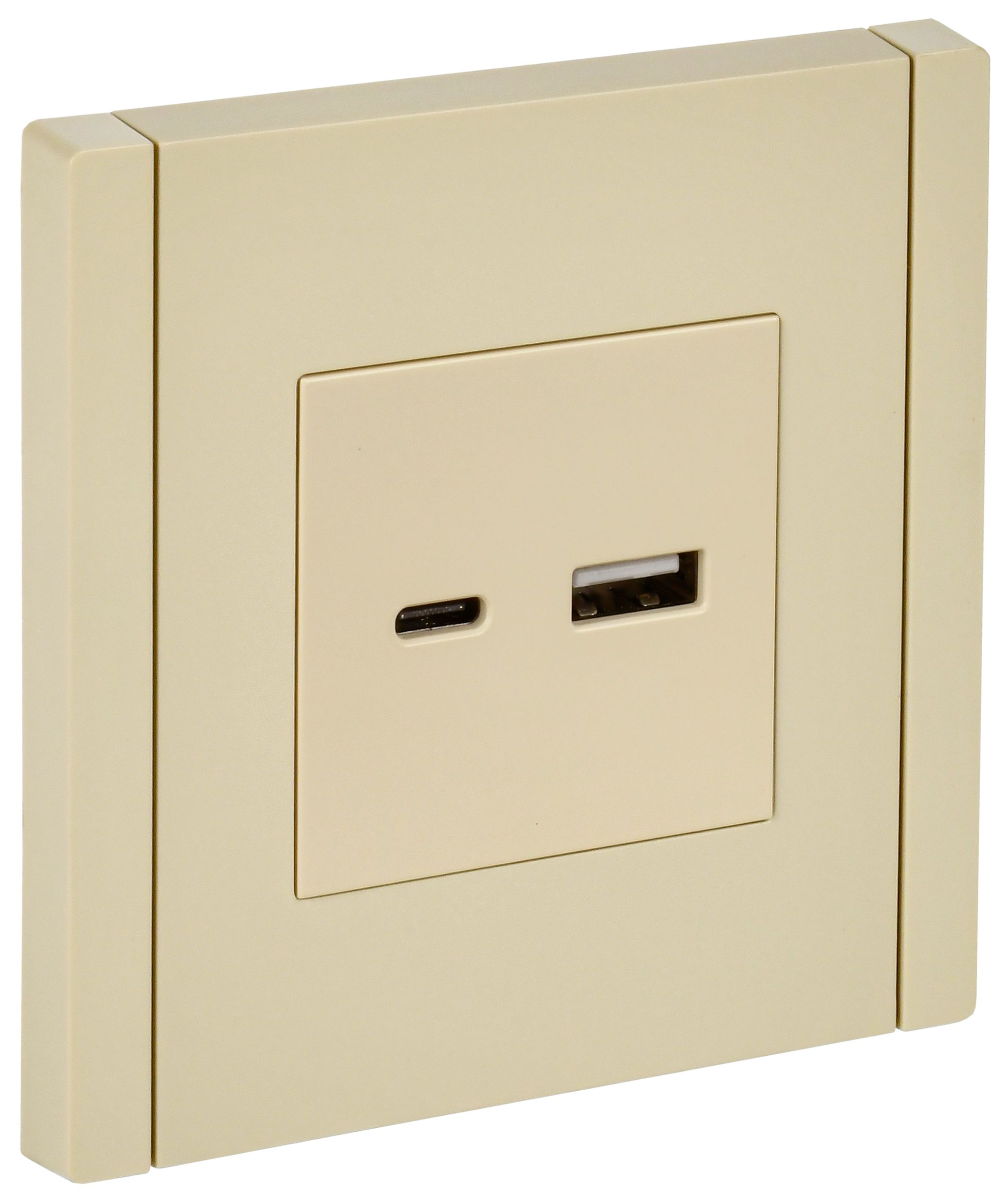 FORTE&PIANO Розетка USB A+C 18Вт FP451 ваниль IEK — фото
