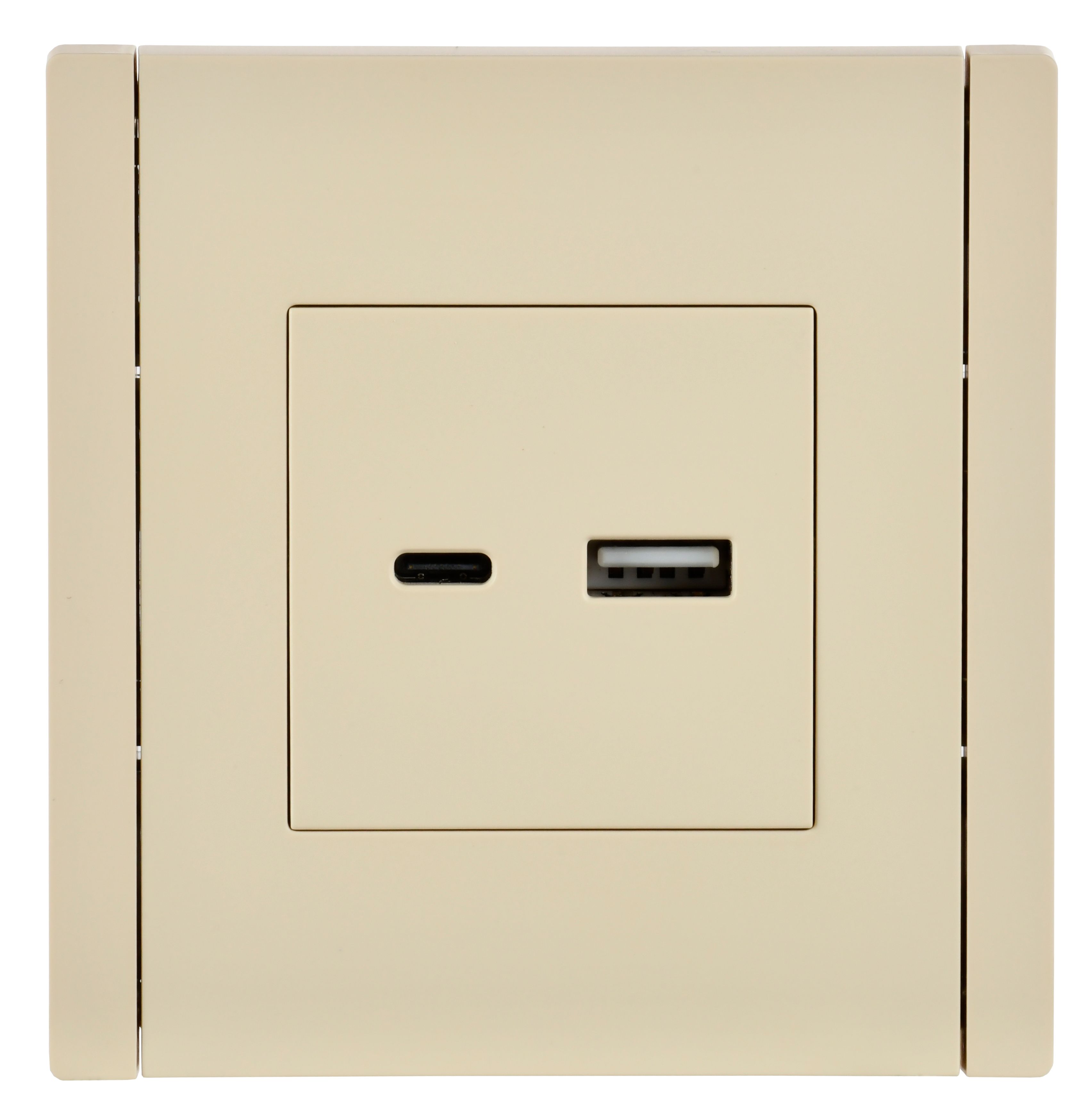 FORTE&PIANO Розетка USB A+C 18Вт FP451 ваниль IEK — фото