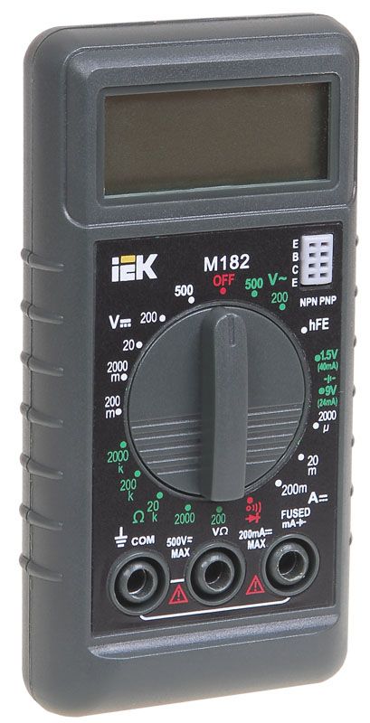 Мультиметр цифровой COMPACT M182 IEK — фото