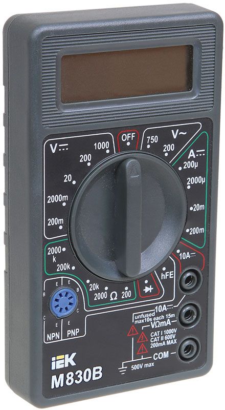 Мультиметр цифровой UNIVERSAL M830B IEK — фото
