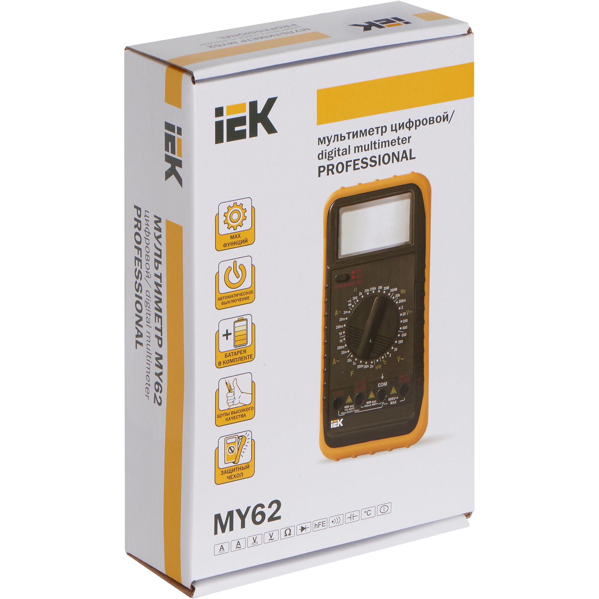 Мультиметр цифровой PROFESSIONAL MY62 IEK — фото