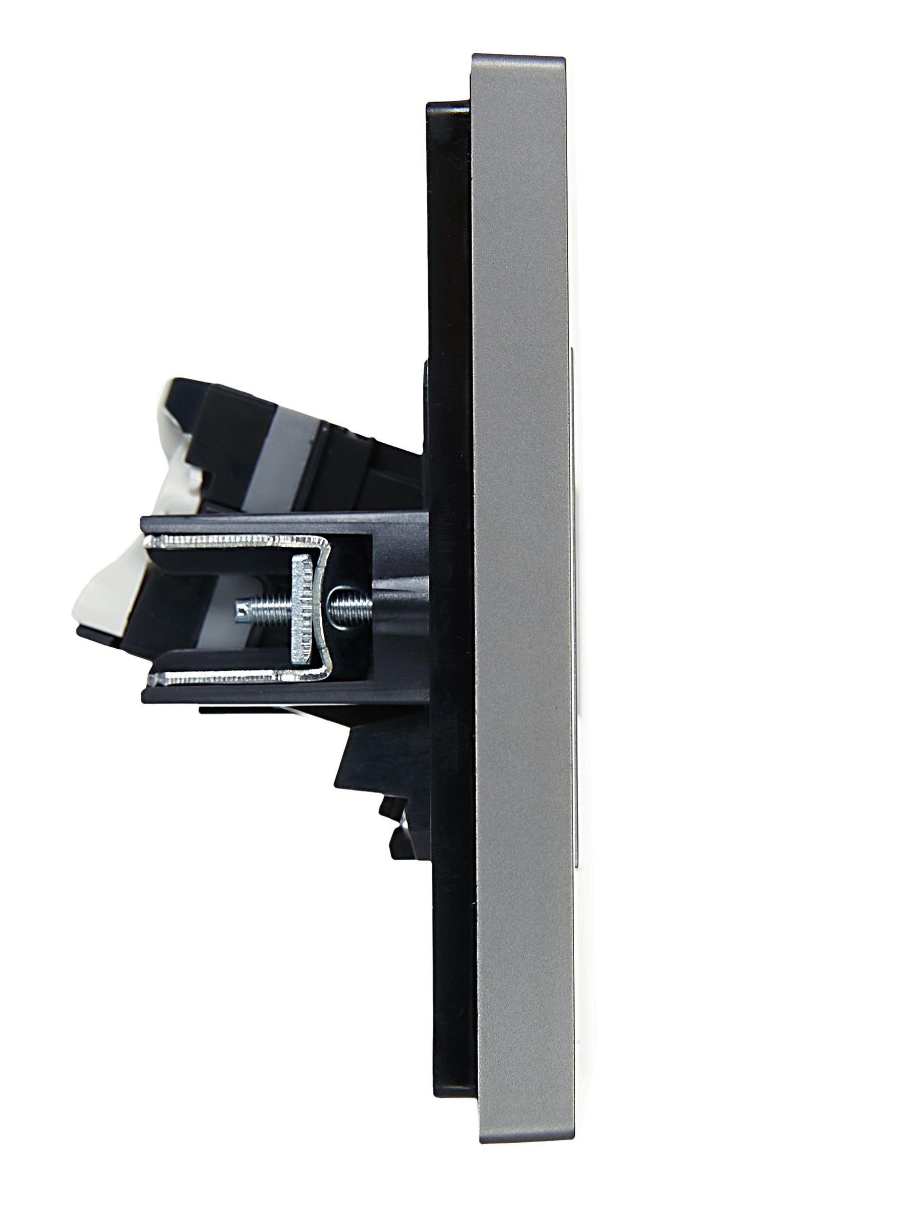 FORTE&PIANO Розетка компьютерная двойная RJ45 кат.5E FP533 сталь IEK — фото