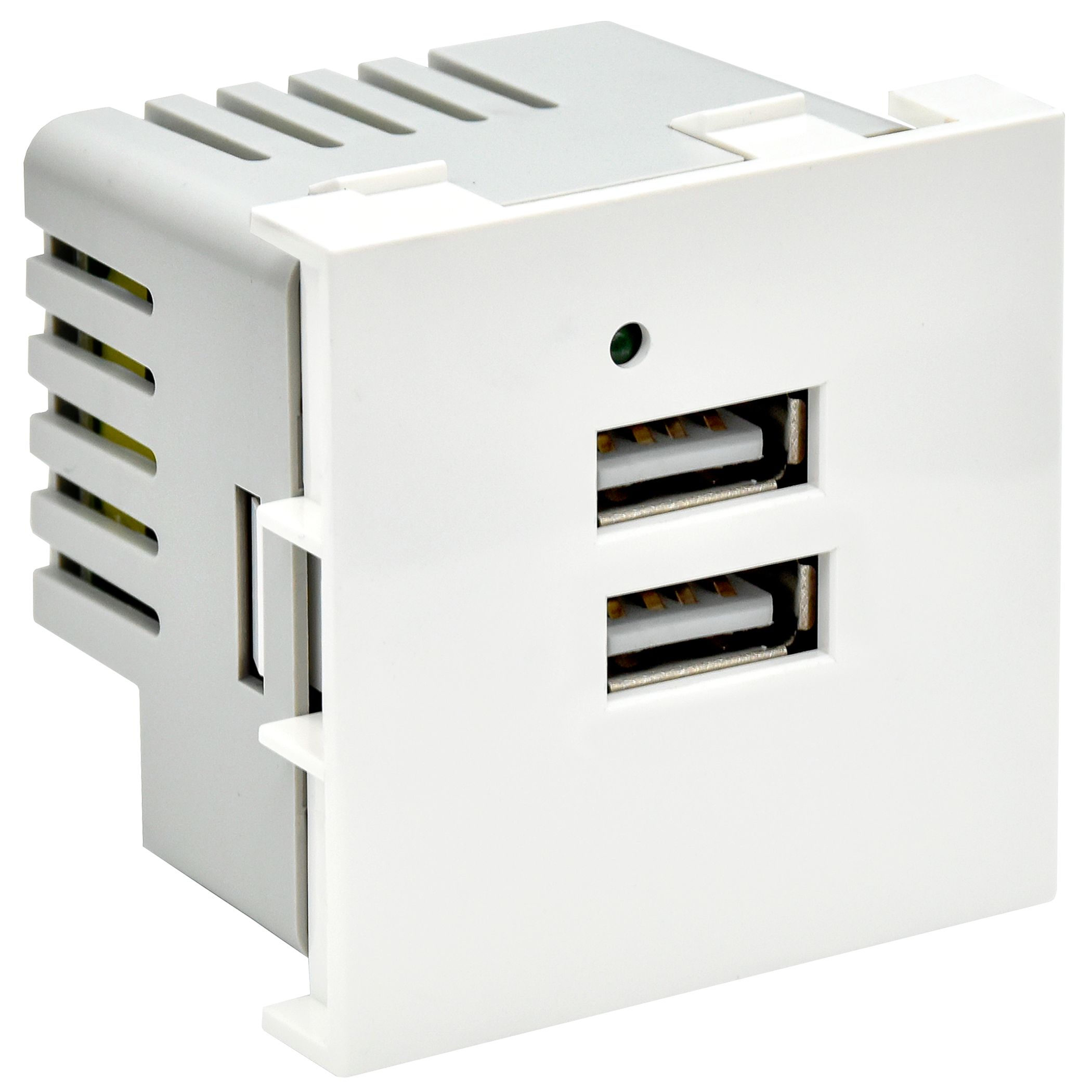 PRIMER РКЮ-23-40-П Розетка USB A+A 5В 4,2А (2 модуля) белая IEK