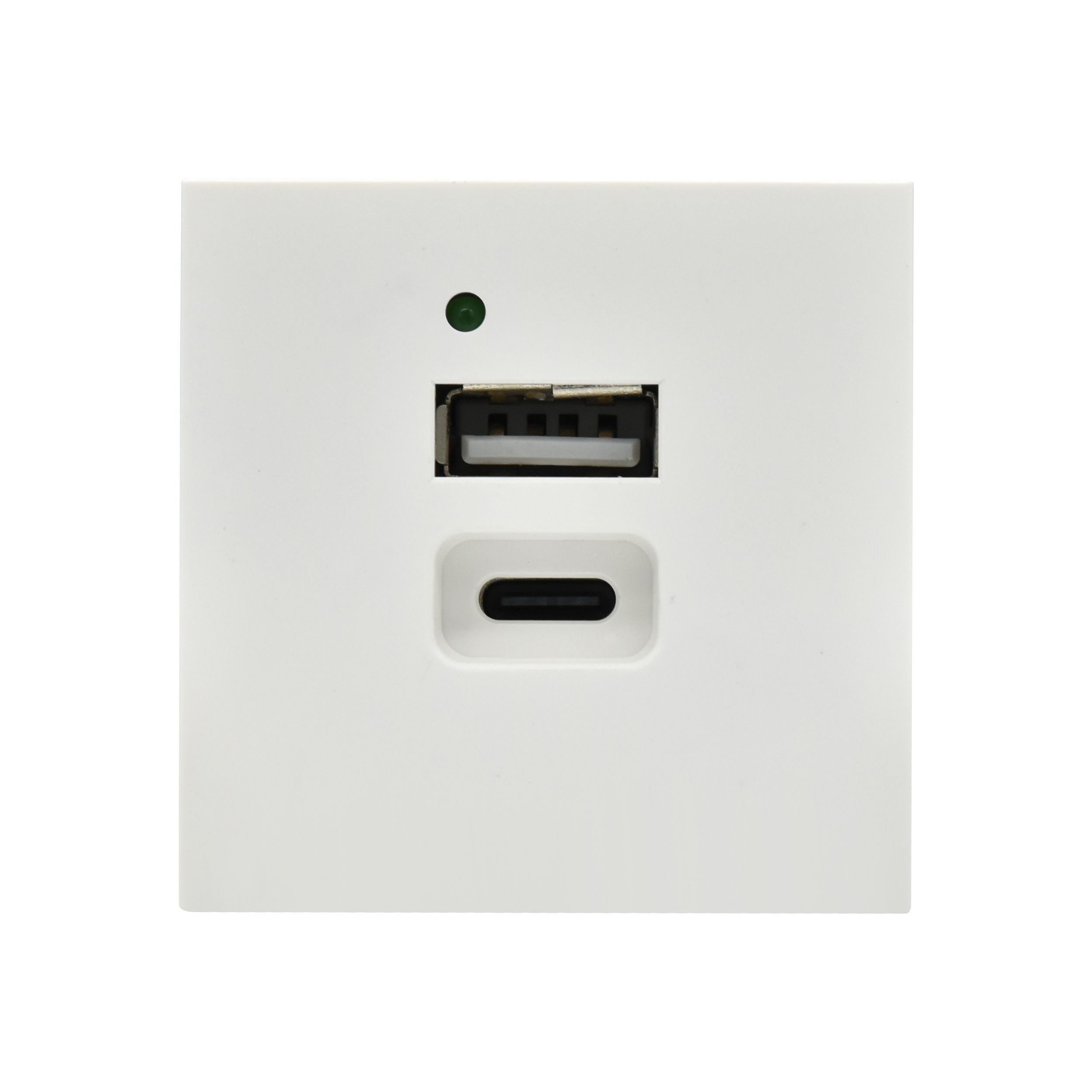 PRIMER РКЮ-25-40-П Розетка USB A+C 5В 4,2А (2 модуля) белая IEK — фото