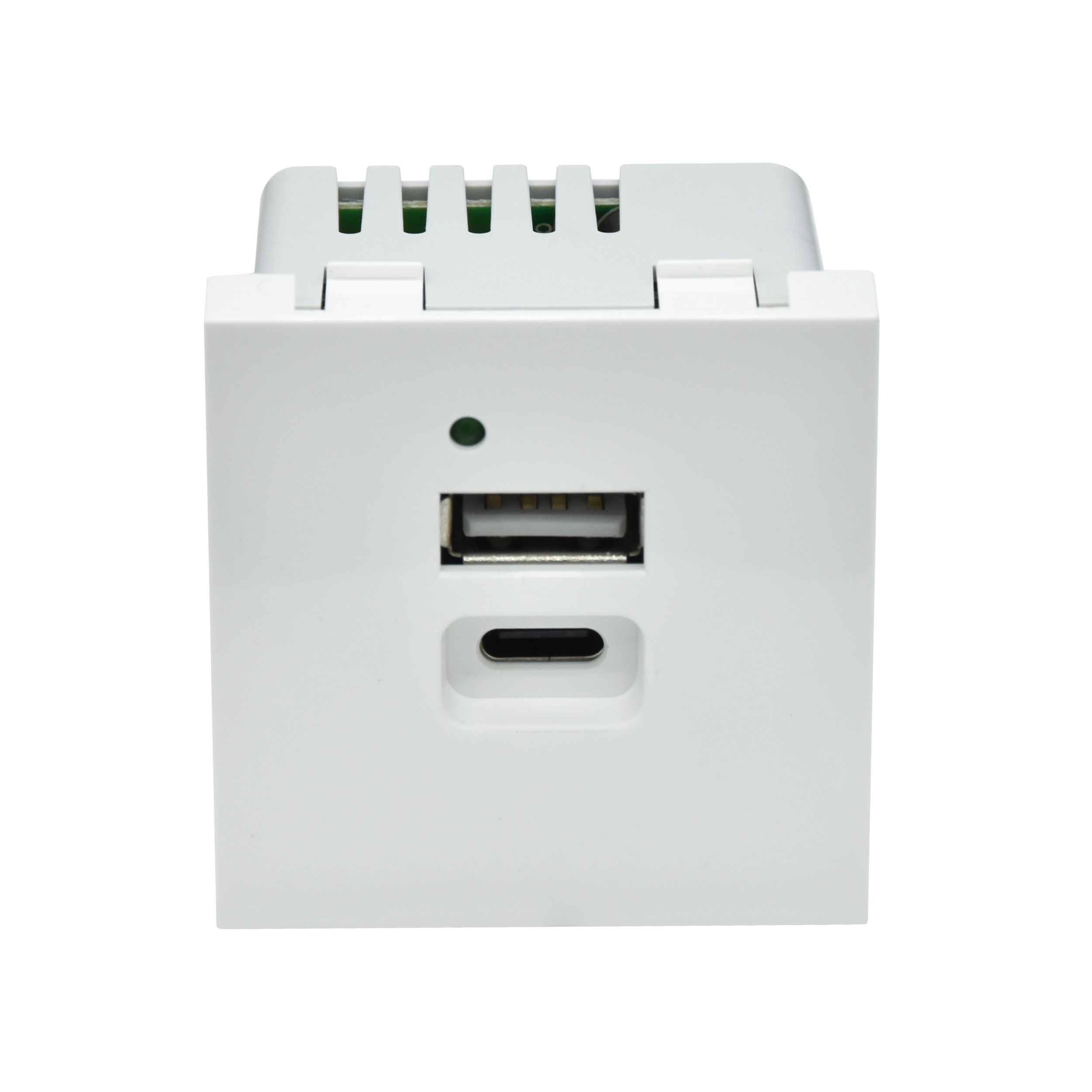 PRIMER РКЮ-25-40-П Розетка USB A+C 5В 4,2А (2 модуля) белая IEK — фото