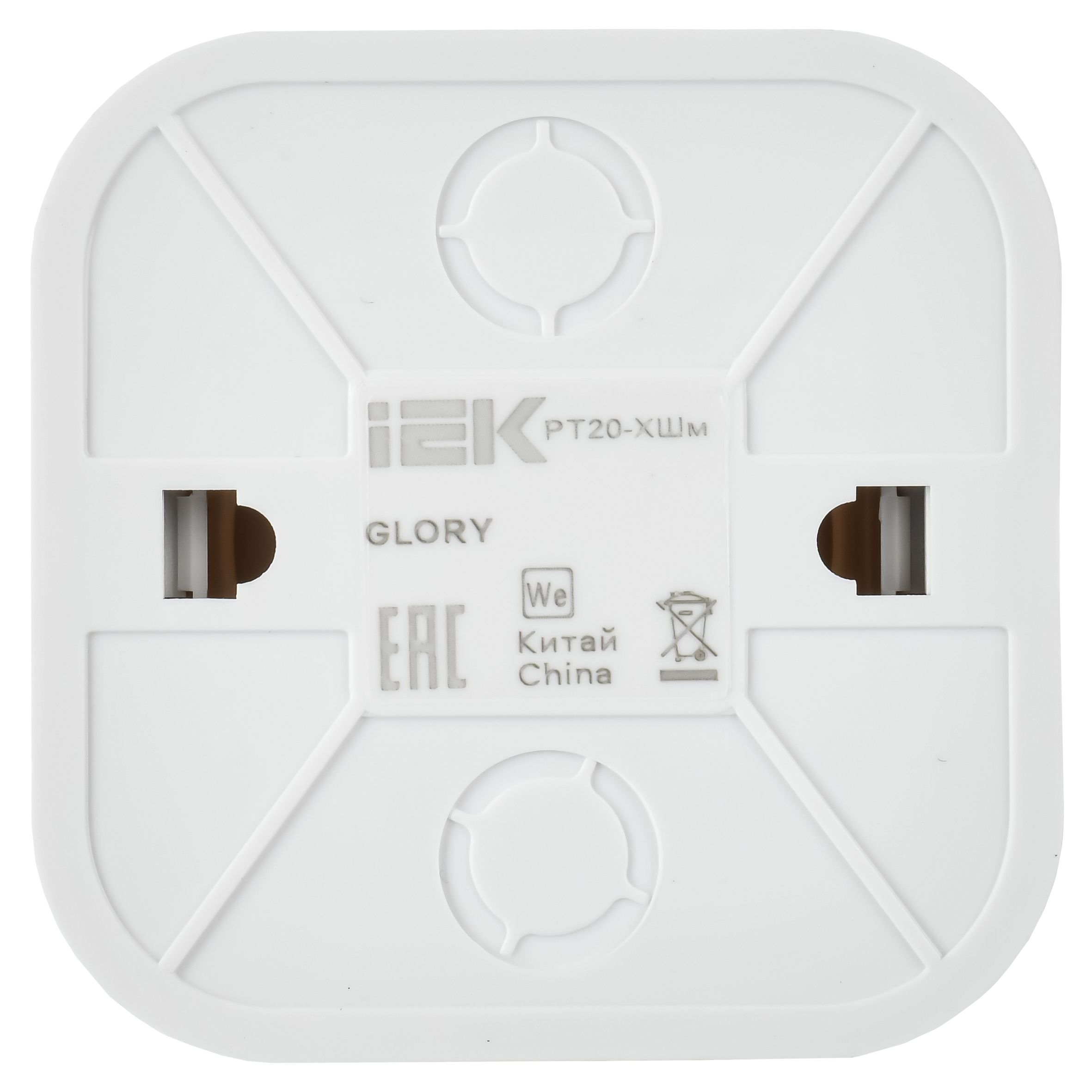 GLORY Розетка для открытой установки телефонная RJ11 РТ20-ХШм шампань матовый IEK — фото