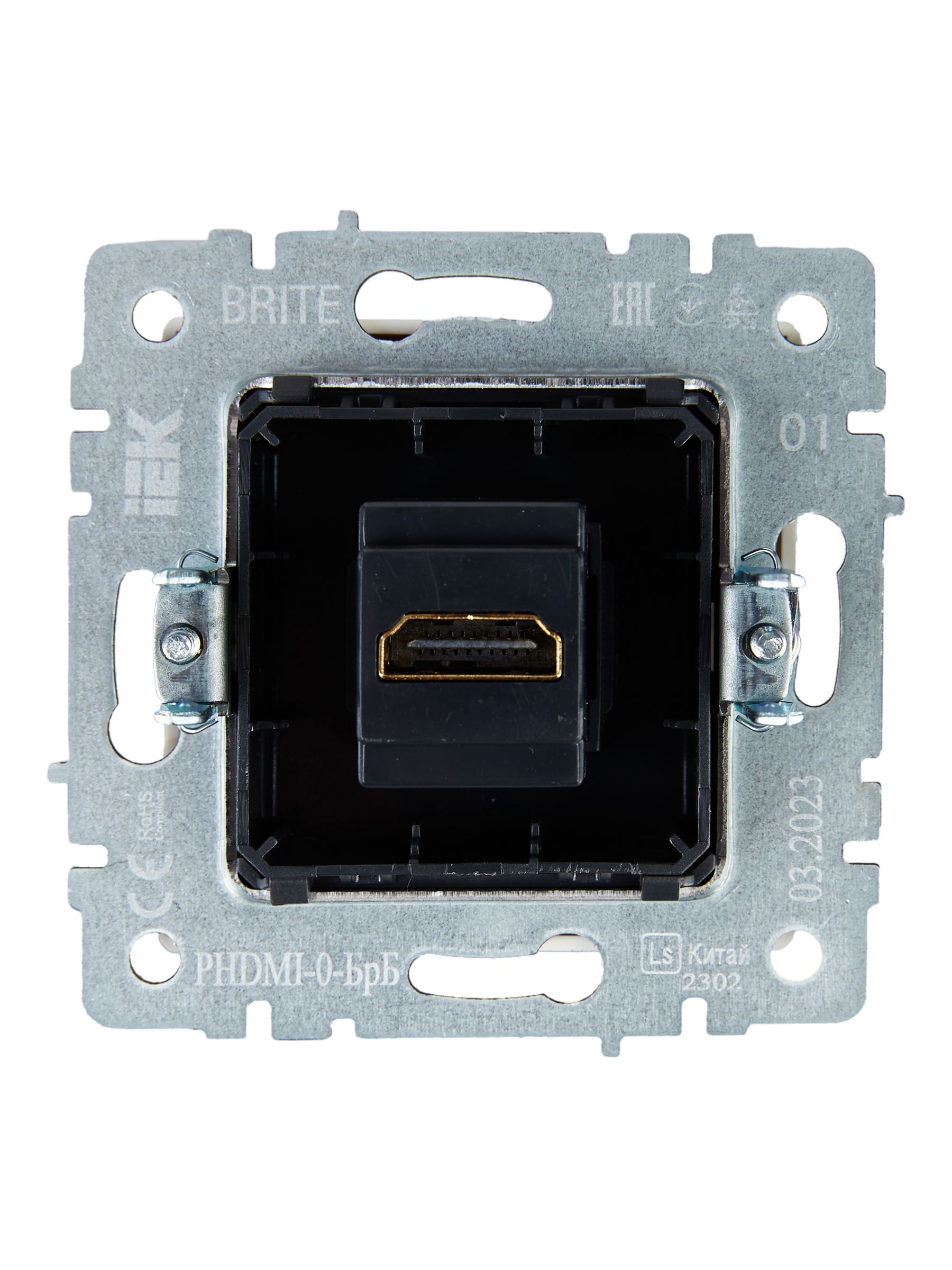 BRITE Розетка HDMI РHDMI-0-БрБ белый IEK — фото