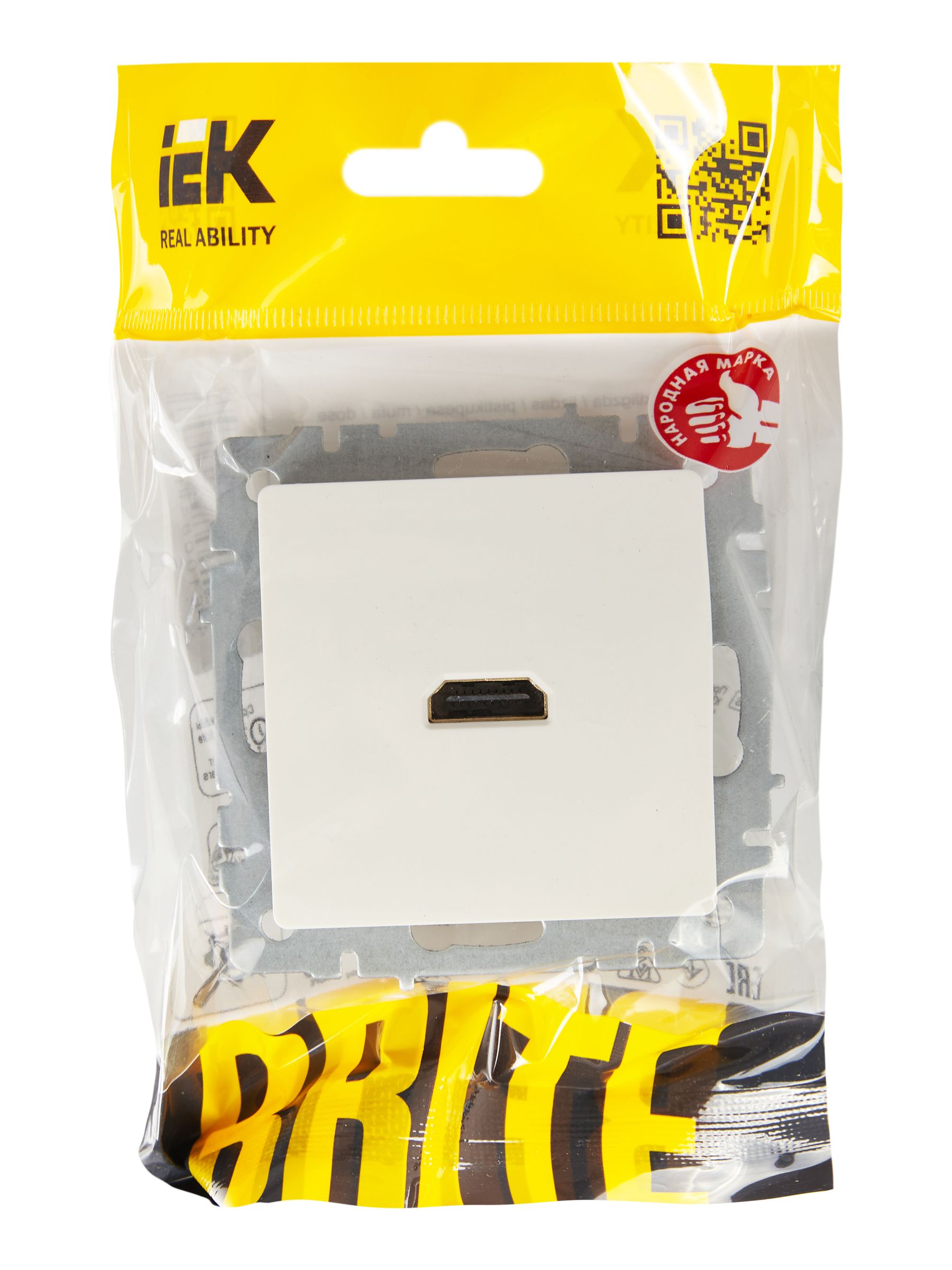 BRITE Розетка HDMI РHDMI-0-БрБ белый IEK — фото