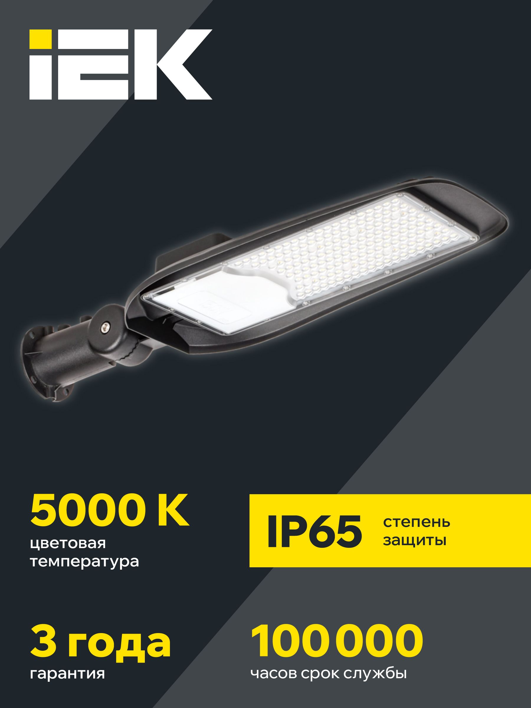 Светильник светодиодный консольный ДКУ 1014-150Ш 5000К IP65 IEK — фото