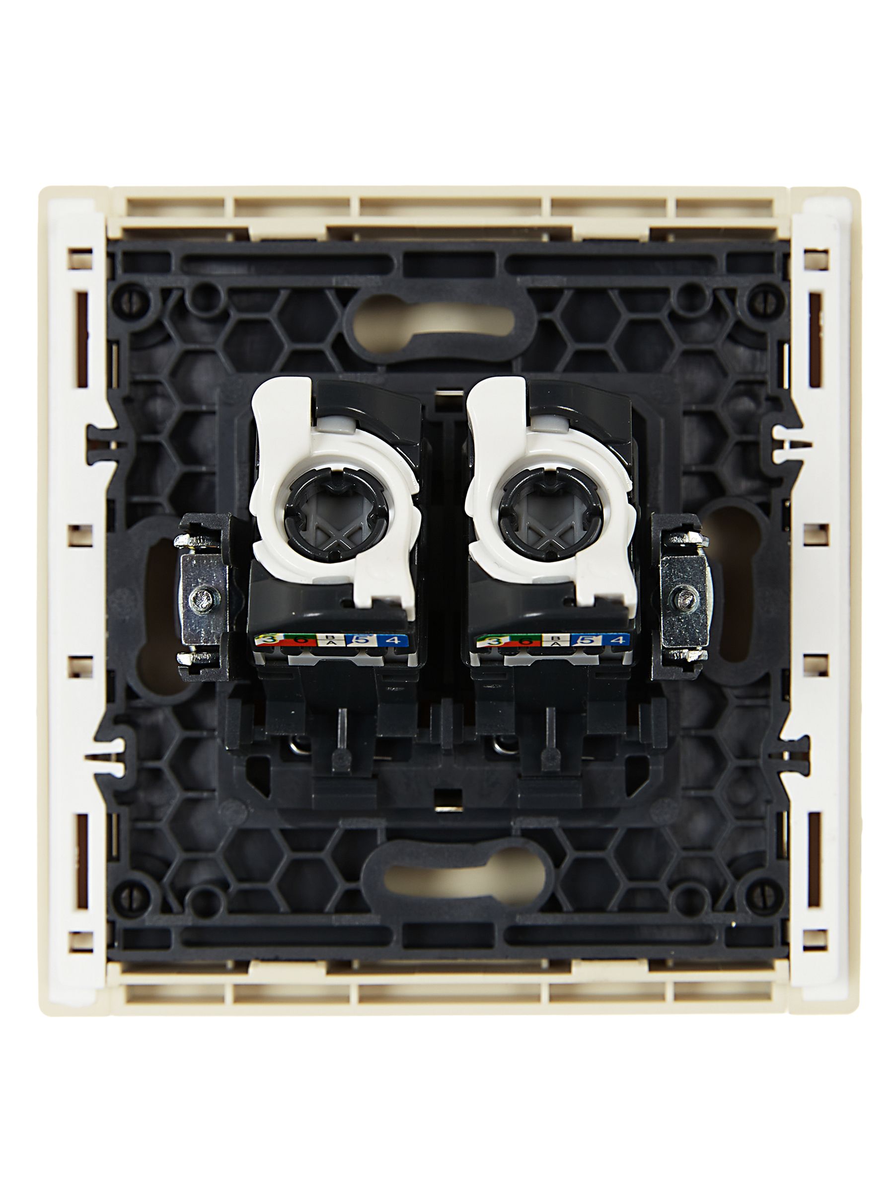 FORTE&PIANO Розетка компьютерная двойная RJ45 кат.5E FP433 ваниль IEK — фото