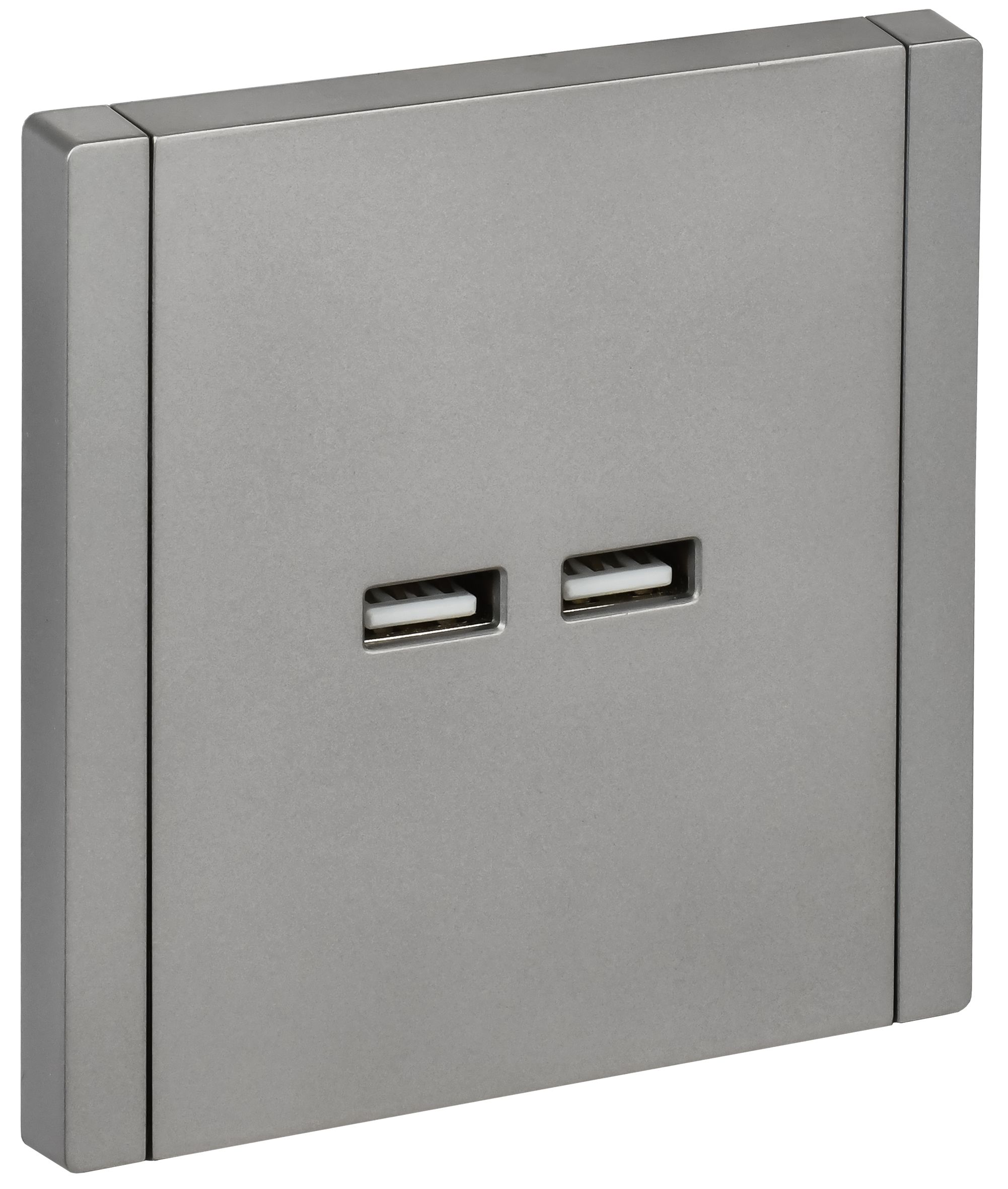 FORTE&PIANO Розетка USB A+A 3,1А FP549 сталь IEK — фото
