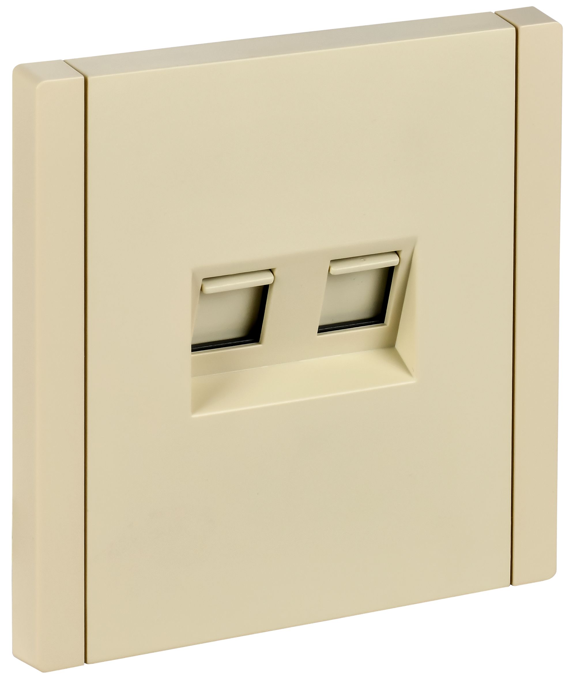 FORTE&PIANO Розетка компьютерная двойная RJ45 кат.5E FP433 ваниль IEK — фото
