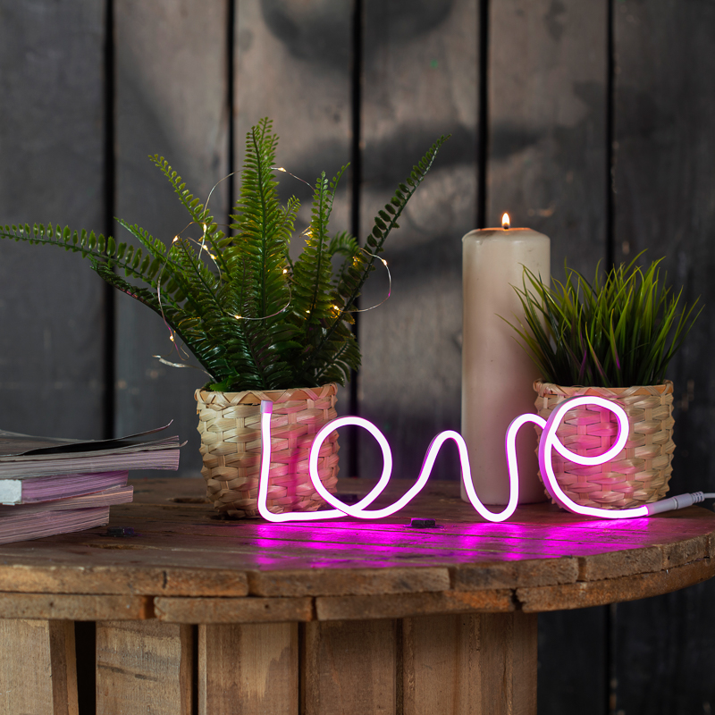 Набор для создания неоновых фигур NEON-NIGHT Креатив 120 LED, 1 м, розовый — фото