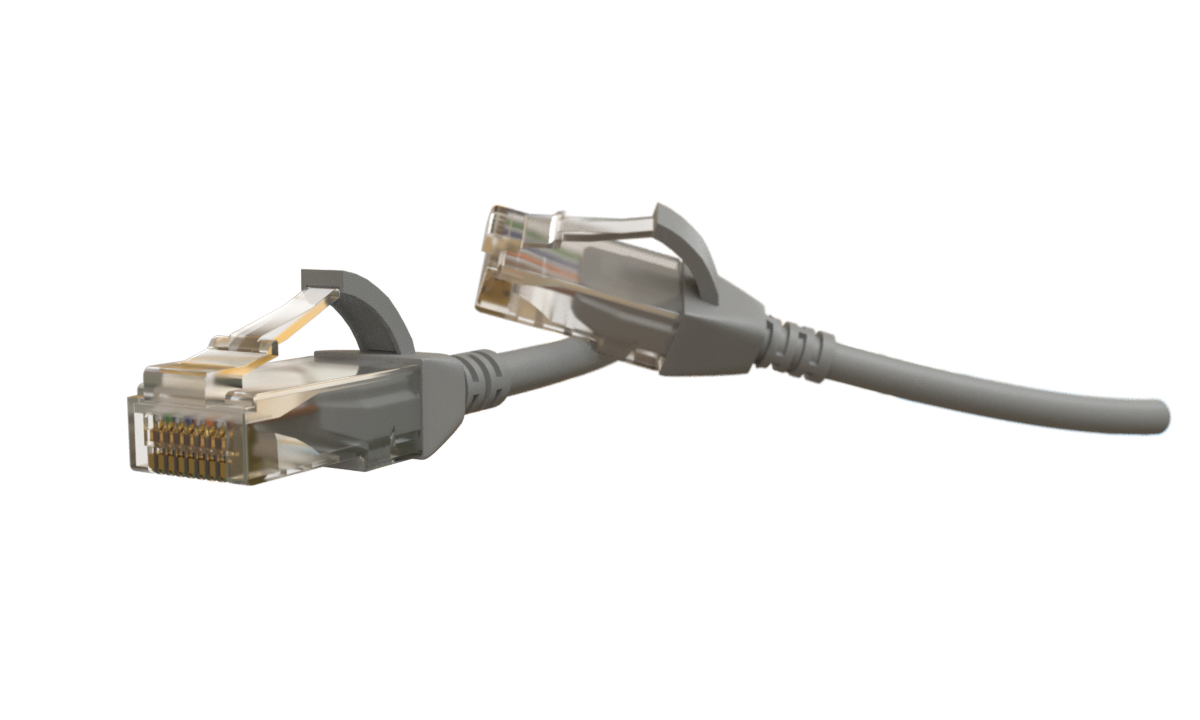 Hyperline PC-LPT-UTP-RJ45-RJ45-C6-2M-LSZH-GY Патч-корд RJ-45/RJ-45, неэкранированный U/UTP, категория 6 (100% Fluke Component Tested), 28AWG, LSZH, 2 м, серый