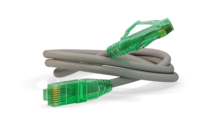 Hyperline PC-LPM-UTP-RJ45-RJ45-C6a-2M-LSZH-GY Патч-корд U/UTP, Cat.6a (100% Fluke Component Tested), 10G, LSZH, 2 м, серый — фото