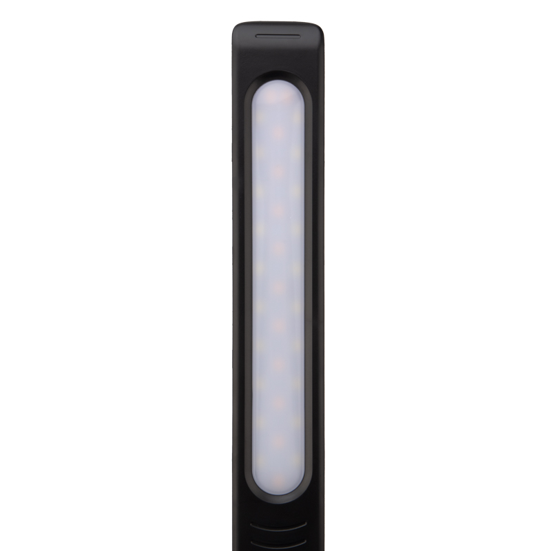 Светильник настольный REXANT Status LED, USB-зарядка устройств, 2700-6500 К, диммирование, 220 В, эффект тиснения под кожу — фото