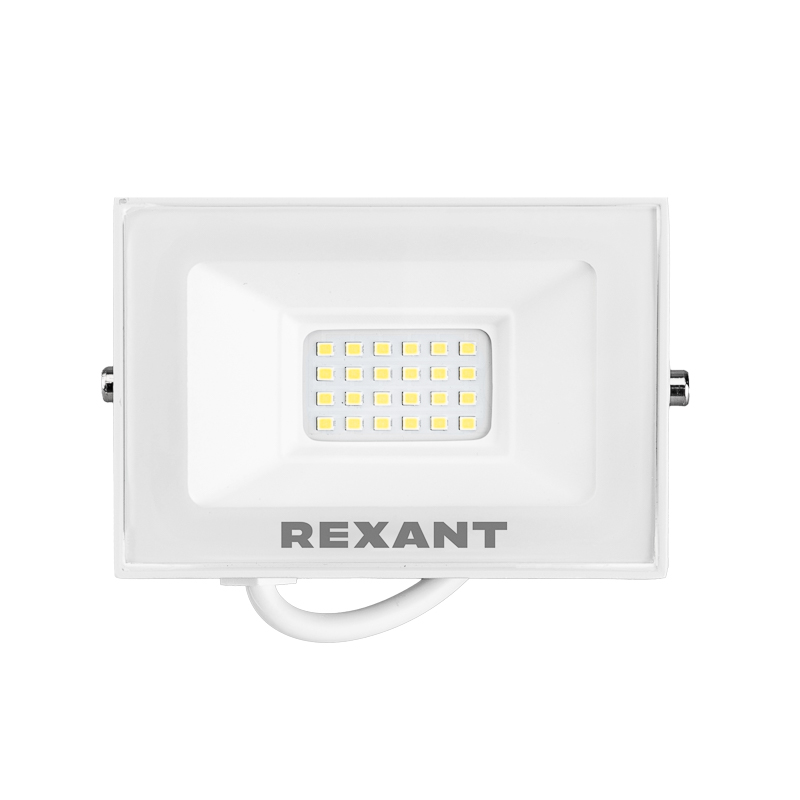 Прожектор светодиодный СДО 30Вт 2400Лм 6500K холодный свет, белый корпус REXANT — фото
