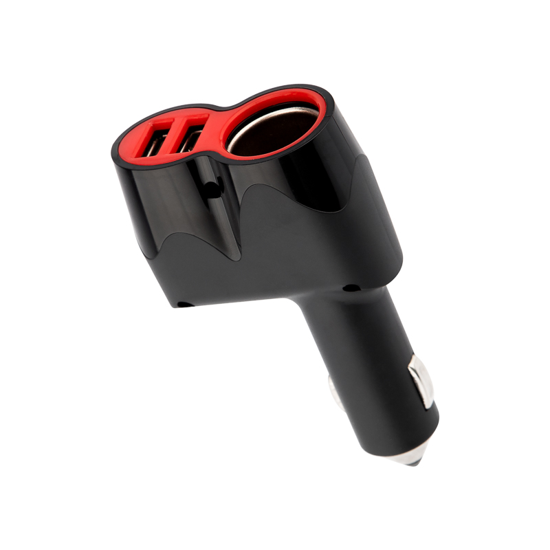 Автозарядка в прикуриватель АЗУ 2хUSB 5В, 1000мА, гнездо прикуривателя 12-24В REXANT — фото