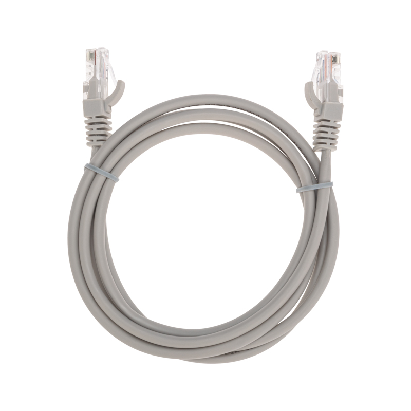 Шнур коммутационный патч-корд U/UTP CAT 5e, RJ45-RJ45, 26AWG, LSZH, серый, 1,5м REXANT — фото