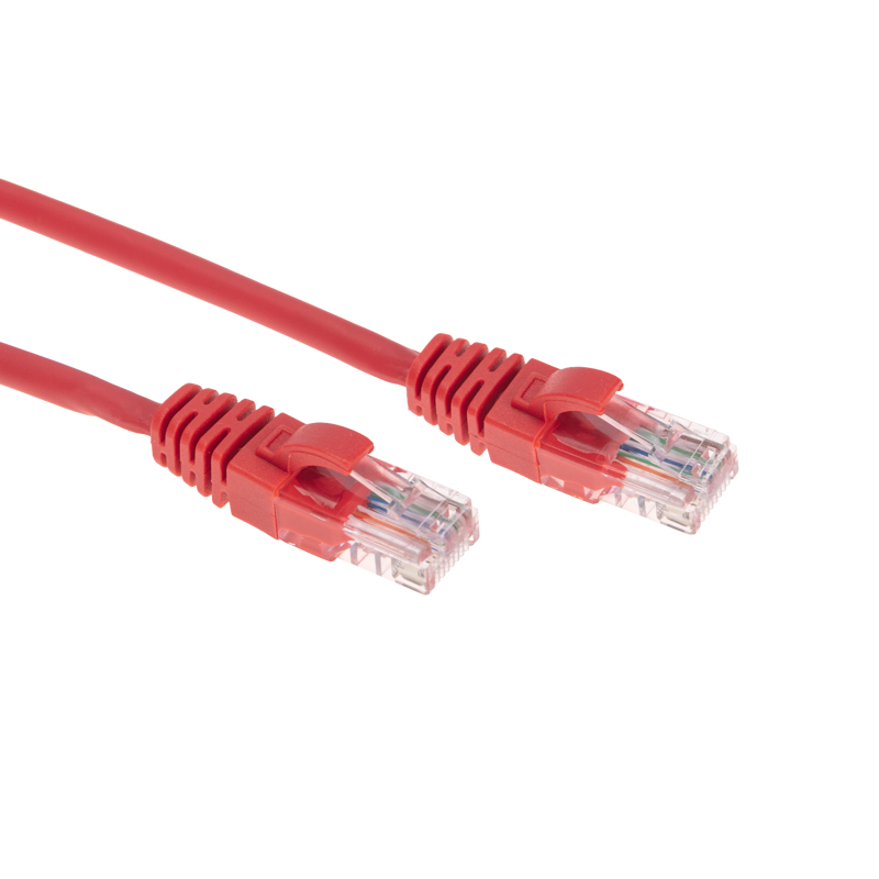Шнур коммутационный патч-корд U/UTP, CAT 5e, RJ45-RJ45, 26AWG, LSZH, красный, 5м REXANT — фото