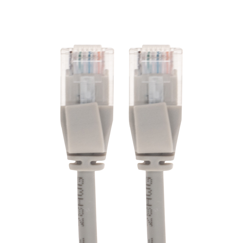 Шнур коммутационный патч-корд U/UTP, CAT 6A (10G), RJ45-RJ45, 28AWG, LSZH, серый, 3м REXANT — фото