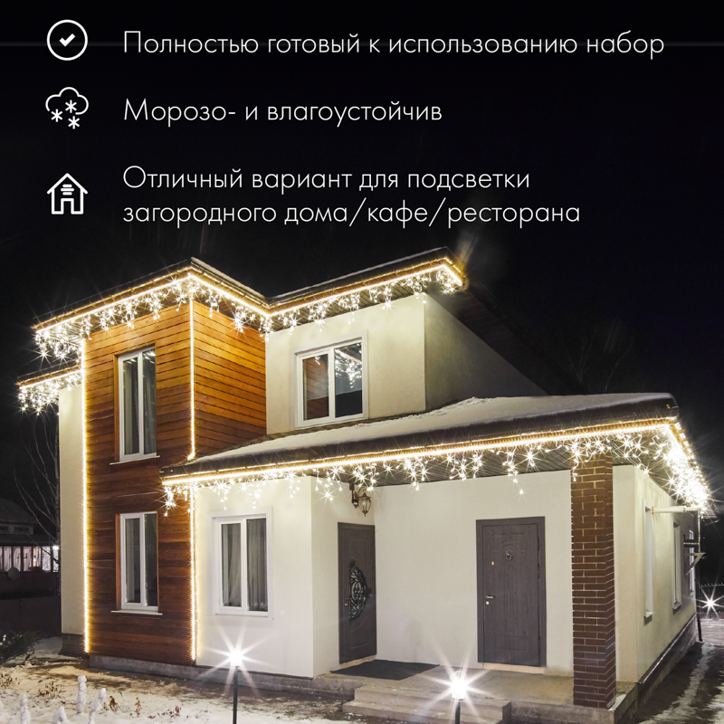 Дюралайт LED, фиксинг (2W), 24 LED/м, белый, 25 м — фото
