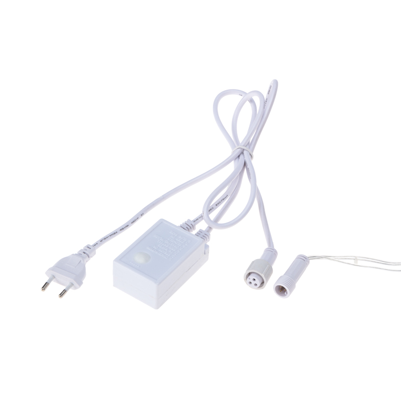Гирлянда светодиодная Сеть треугольная 1,5х2х2м 136 LED МУЛЬТИ прозрачный ПВХ IP65 свечение с динамикой 230В контроллер в комплекте NEON-NIGHT — фото