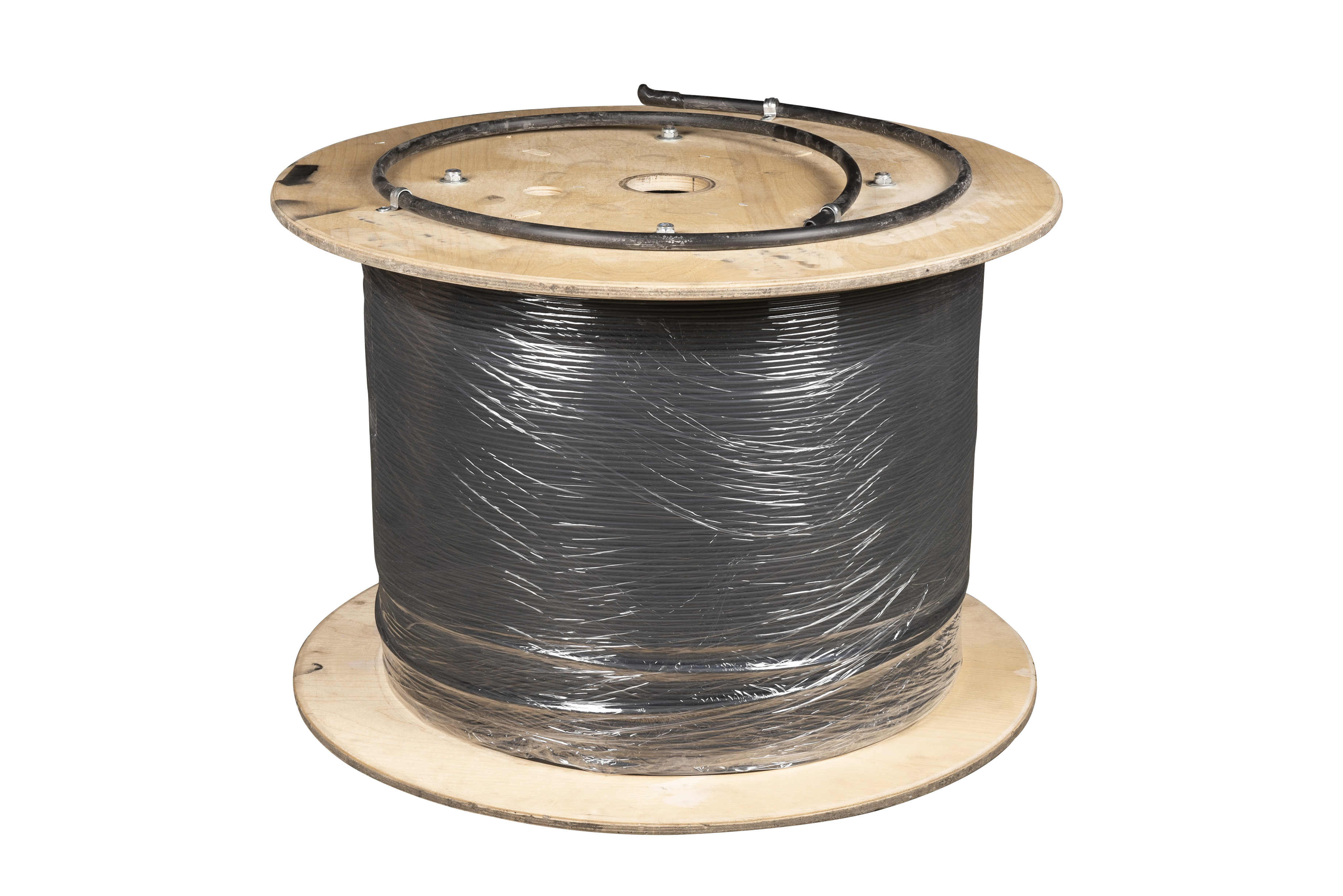 Hyperline FO-DT-IN/OUT-503-4-LSZH-BK Кабель волоконно-оптический многомодовый 50/125 (OM3), 4 волокна, плотное буферное покрытие (tight buffer), LSZH, нг(А)-HF, внутренний/внешний -40°C – +75°C, черный — фото