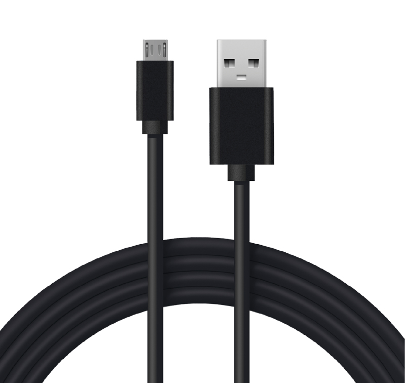 Кабель USB-A – micro USB, 1А, 1м, ПВХ, черный REXANT