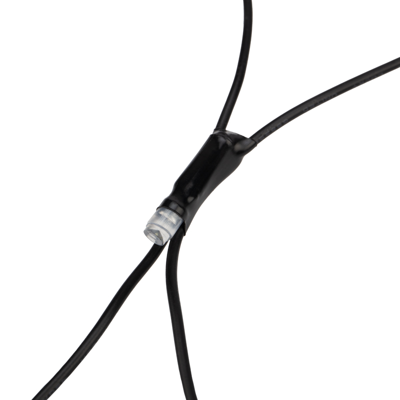 Гирлянда светодиодная Сеть треугольная 1,5х2х2м 136 LED МУЛЬТИ черный ПВХ IP65 свечение с динамикой 230В контроллер в комплекте NEON-NIGHT — фото