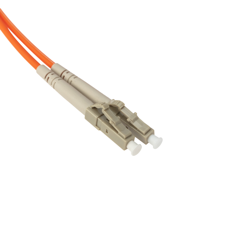 Шнур коммутационный патч-корд оптический переходной (MM), 50/125 (OM2), LC/UPC–FC/UPC, дуплекс, LSZH, 1м — фото