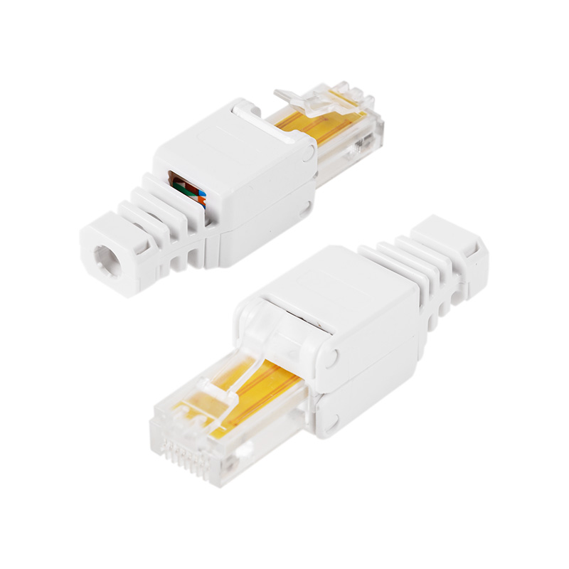 Разъем сетевой LAN на кабель, штекер 8Р8С (RJ-45), быстрозажимной, 1шт. REXANT — фото
