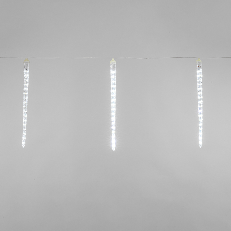 Гирлянда светодиодная Сосульки 230В, комплект 8 шт х 42 см, 36x8 LED, не соединяются