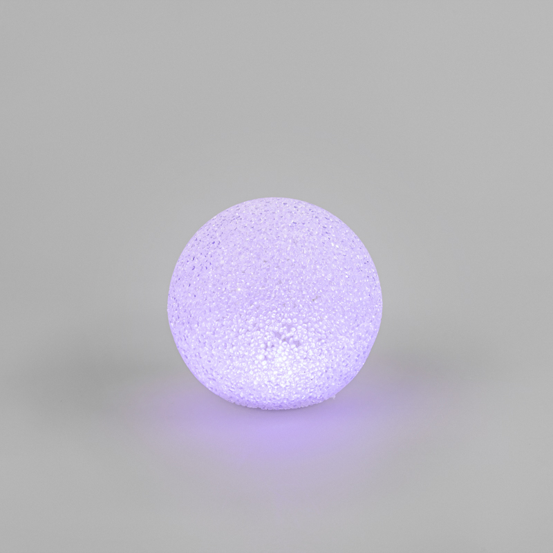 Фигура светодиодная Снежок RGB, 14 см — фото