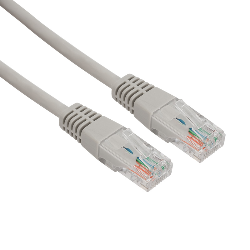Шнур коммутационный патч-корд U/UTP RJ45-RJ45, CAT 5e, LSZH серый, 1,5м REXANT
