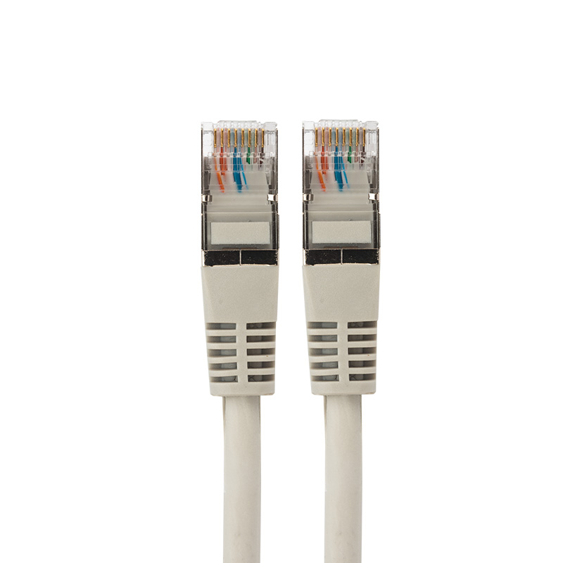 Шнур коммутационный патч-корд F/UTP RJ45-RJ45, CAT 5e, LSZH серый, 1,5м REXANT — фото