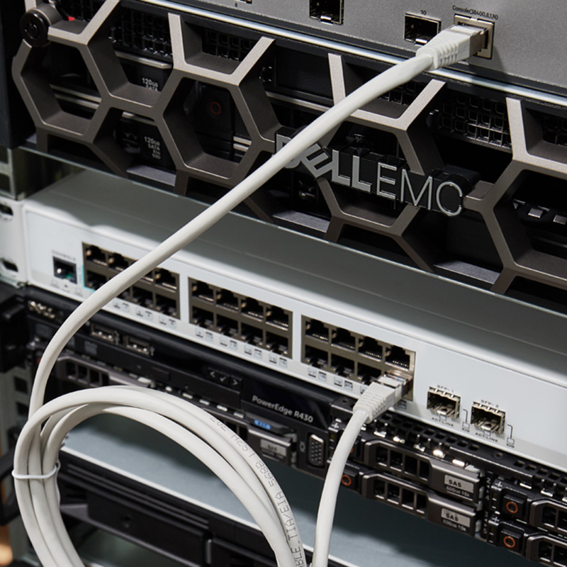 Шнур коммутационный патч-корд F/UTP RJ45-RJ45, CAT 5e, LSZH серый, 2м REXANT — фото