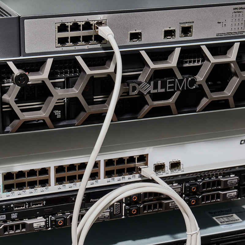 Шнур коммутационный патч-корд F/UTP RJ45-RJ45, CAT 5e, LSZH серый, 2м REXANT — фото