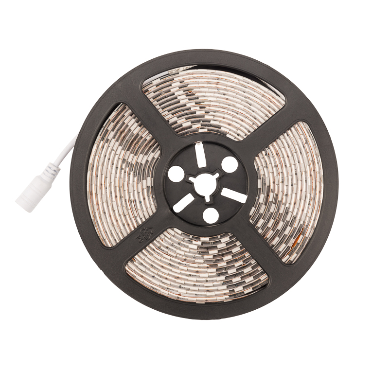 Лента светодиодная 12В, SMD5050, 14,4Вт/м, 60 LED/м, желтый, 10мм, 5м, IP65 LAMPER — фото