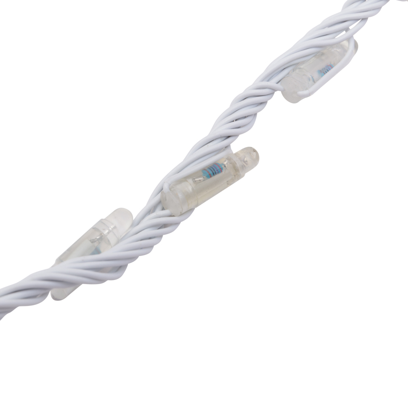 Гирлянда LED - Умный дождь, 3 секции 1x3 м, 4x3 нитей, 30W, 24V, 8 каналов, 672 БЕЛЫХ диода, IP65 — фото