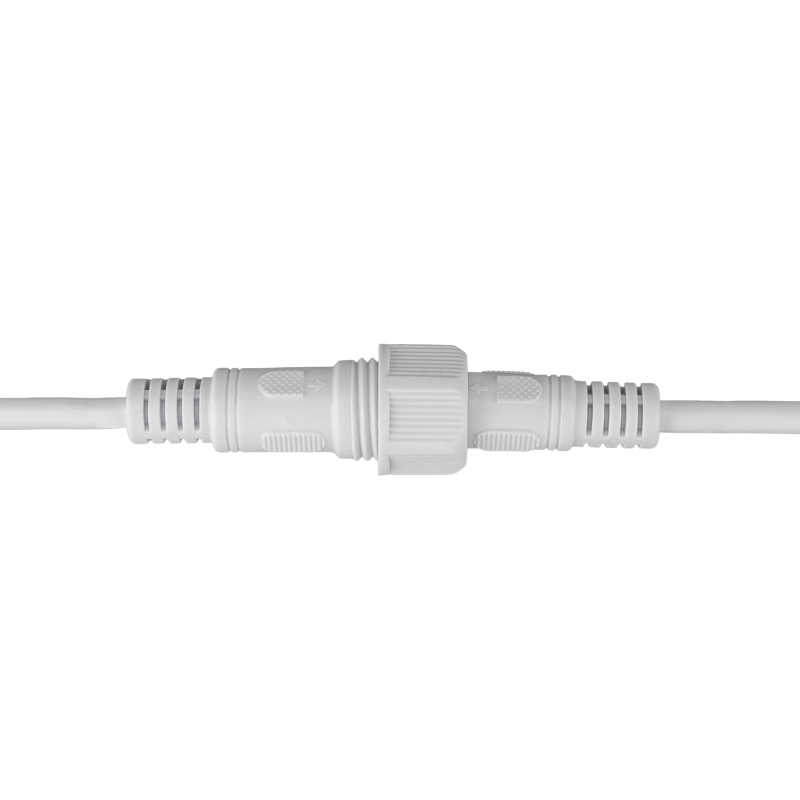 Соединительный кабель 4-контактный (4pin) герметичный (IP67) 4х0.75мм² белый REXANT — фото