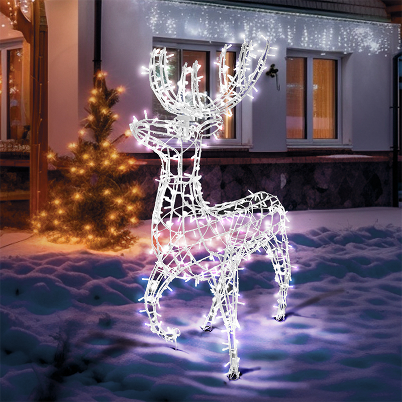 Фигура объемная Олень 115х195см, 528 LED, IP65, цвет свечения белый NEON-NIGHT — фото