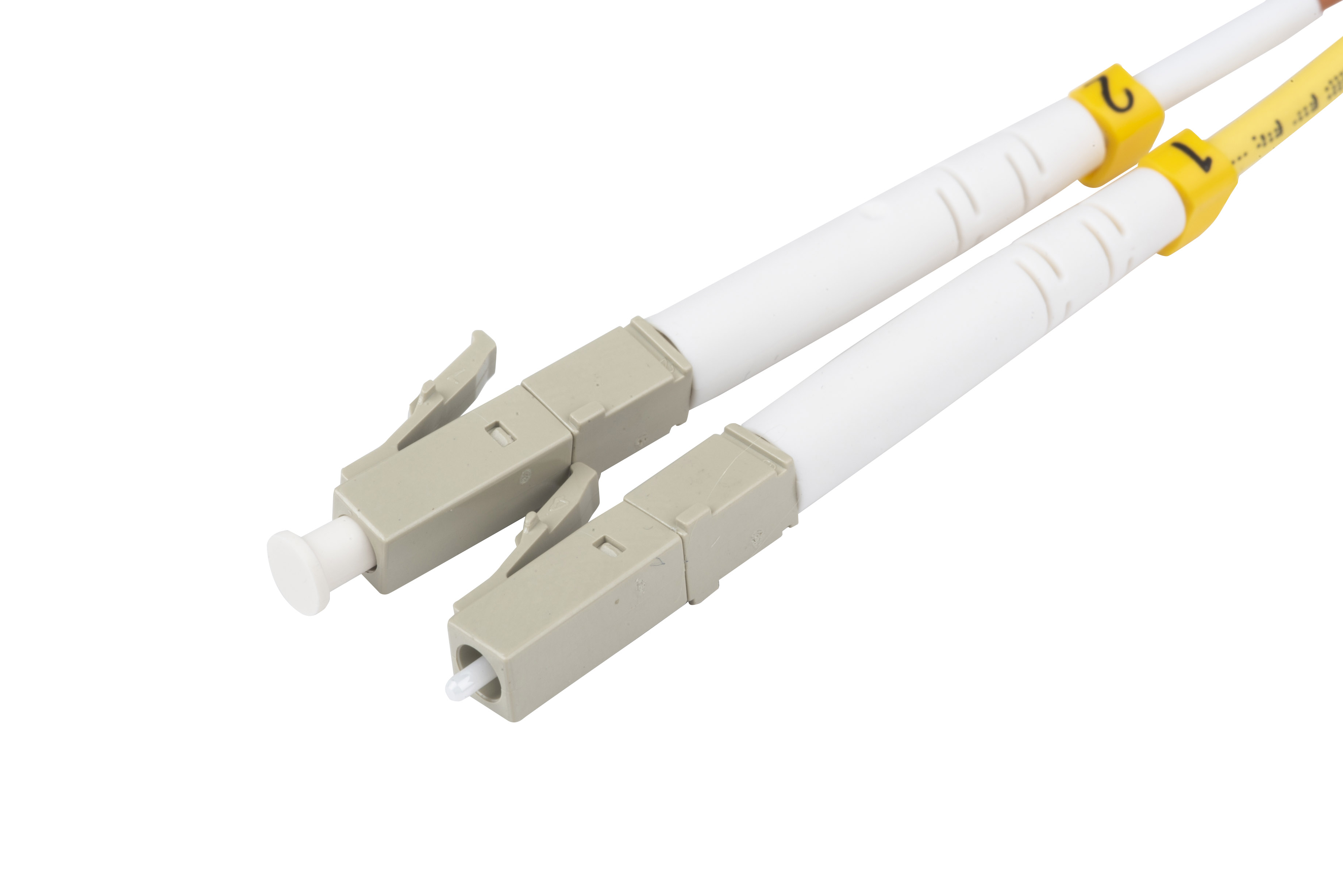 Hyperline FC-D2-50-LC/UR-ST/UR-H-1M-LSZH-OR Патч-корд волоконно-оптический (шнур) MM 50/125 (OM2), LC-ST, UPC, duplex, 2.0 мм, LSZH, 1 м (замена FC-D2-50-LC/PR-ST/PR-H-1M-LSZH-OR) — фото