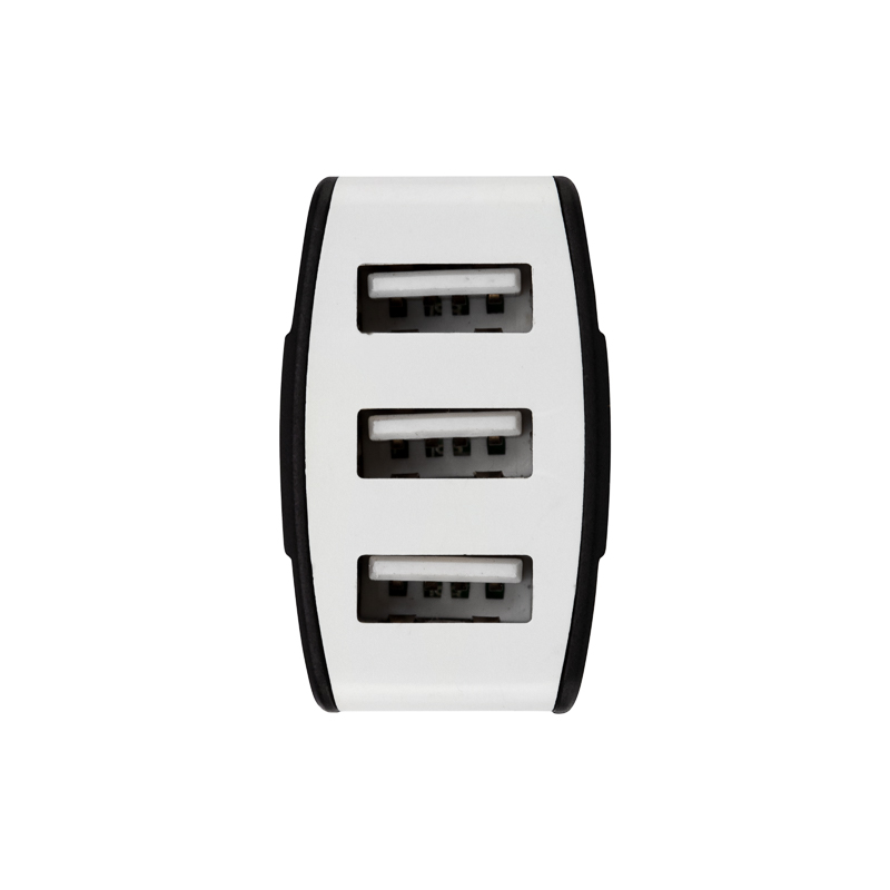 Зарядное устройство в прикуриватель 3xUSB, 1000мА, черное REXANT — фото