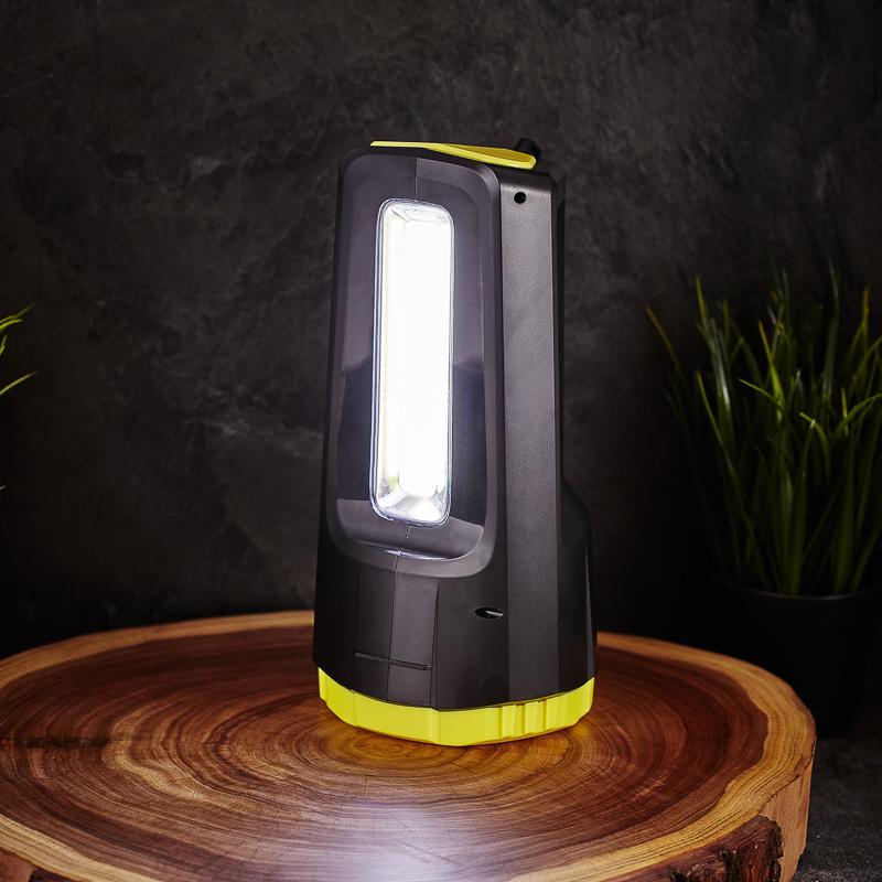Фонарь прожекторный, пятирежимный, с наплечным ремнем и функцией Power bank, СОВ REXANT — фото