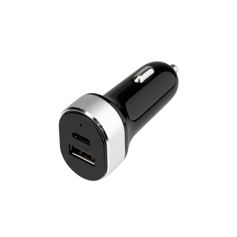 Автозарядка в прикуриватель АЗУ USB-A+USB-C, 3,1A черная REXANT — фото