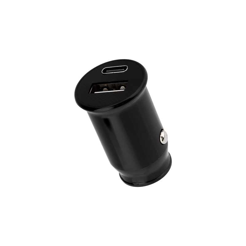 Автомобильное зарядное устройство c двумя портами USB-A+Type-С 12Вт REXANT