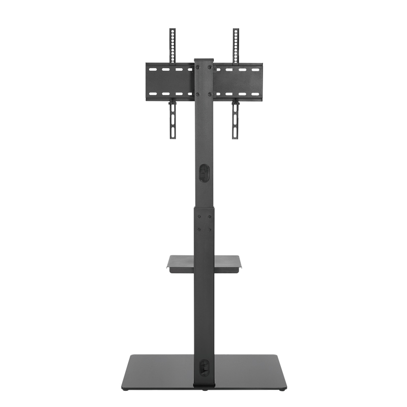 Напольная стойка с кронштейном для телевизора 32"-55", с дополнительной полкой для медиаоборудования REXANT — фото